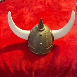 Viking Helmet with White Horns